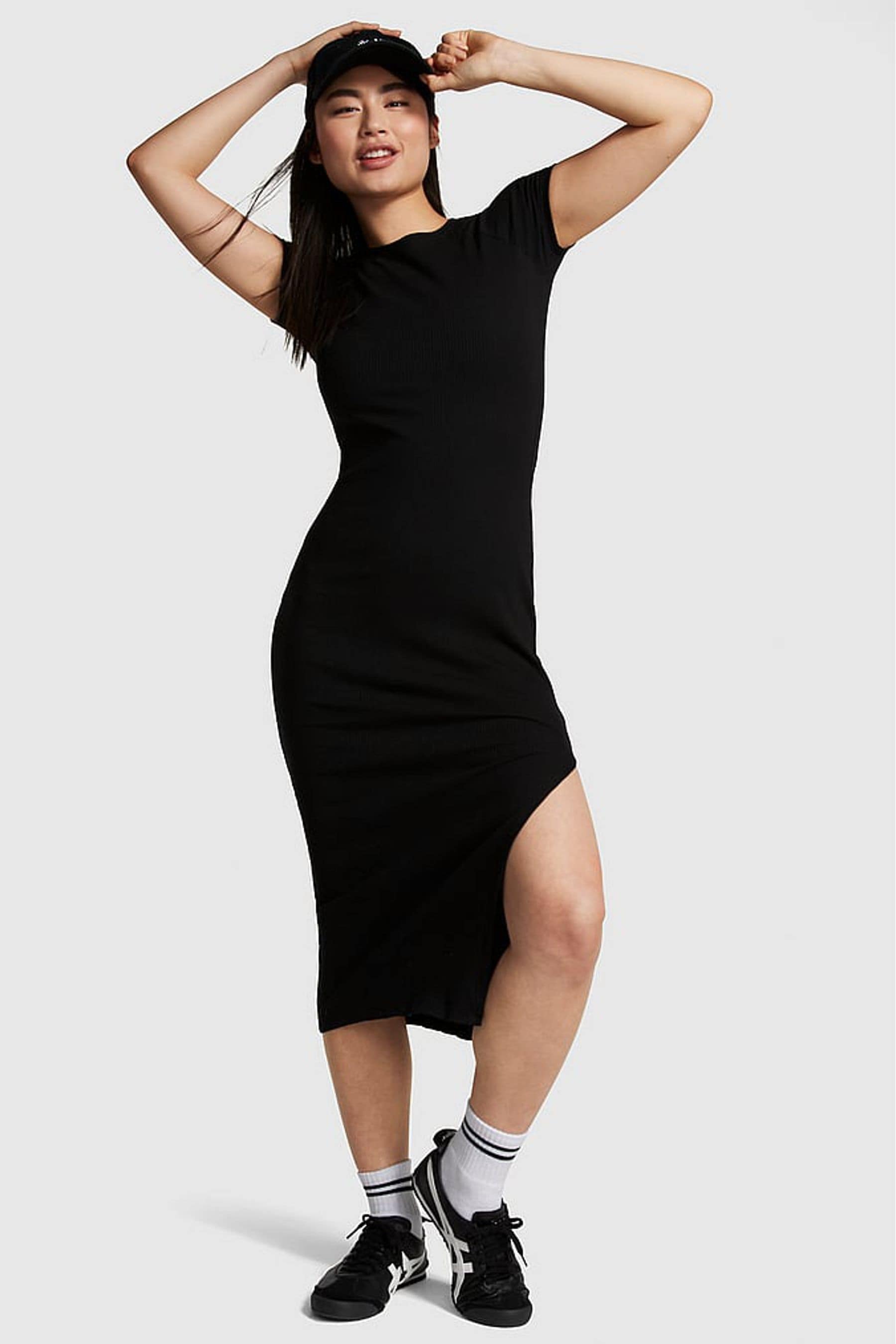 Casual short sleeve midi dress hotsell