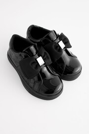 Baker by Ted Baker Girls Black Back to School Trainers with Bow - Image 6 of 6