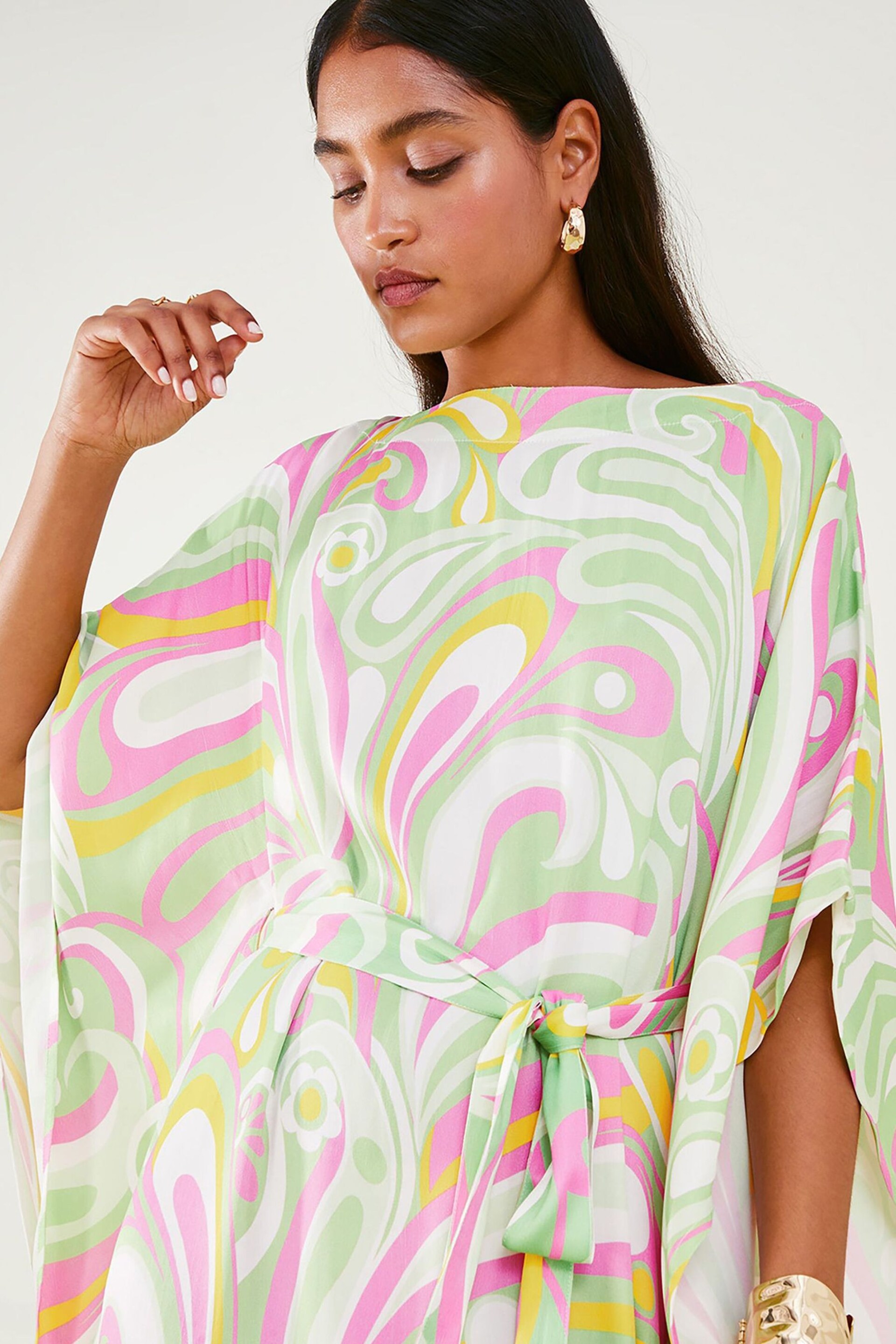 Accessorize Multi Swirl Belted Cover-Up - Image 3 of 4