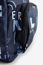 Baker by Ted Baker Boys Back to School Navy Print Backpack with Pencil Case - Image 5 of 6