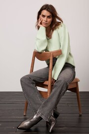 Mint Velvet Green Knit Jumper - Image 2 of 5