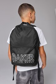 Baker by Ted Baker Boys Back to School Black Backpack - Image 1 of 9