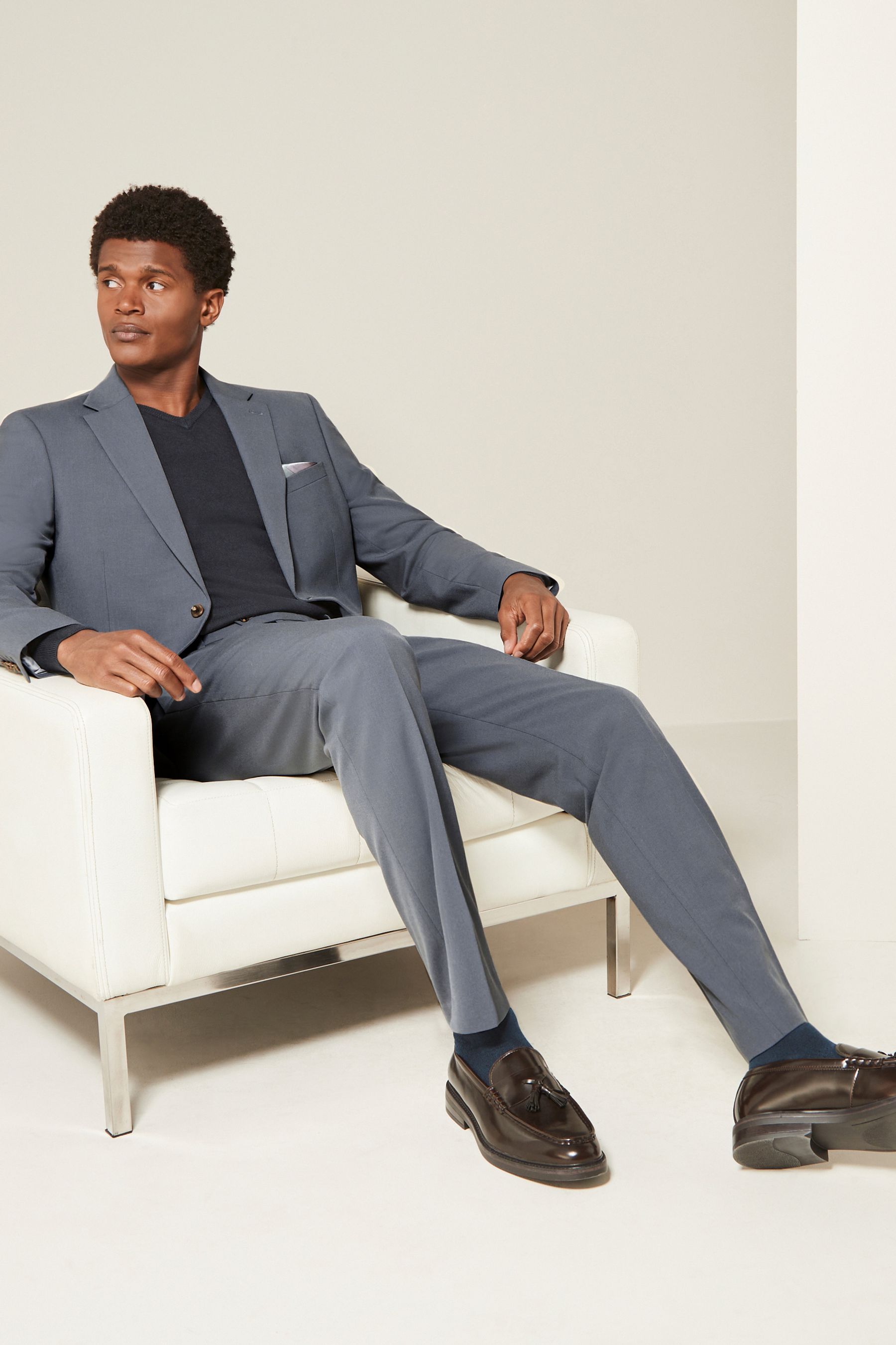 Buy Petrol Blue Slim Fit Motionflex Stretch Suit Jacket from Next USA
