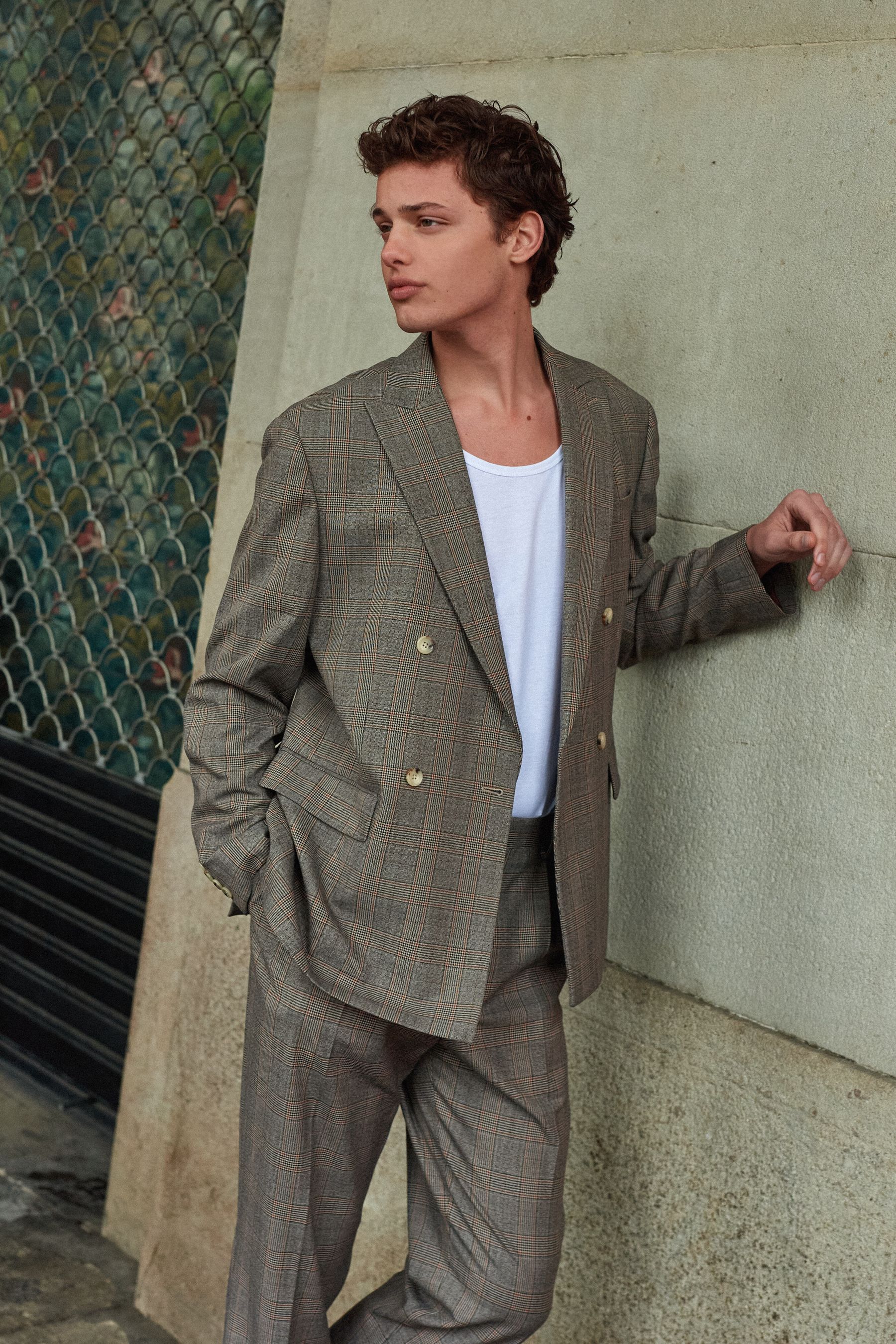 Jacquard suit jacket sale
