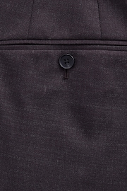 Red Tailored Fit Textured Wool Suit Trousers - Image 9 of 9