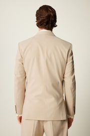 Neutral Slim Fit Flannel Suit Jacket - Image 2 of 9