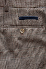 Brown Trimmed Check Brown Suit Trousers - Image 8 of 9