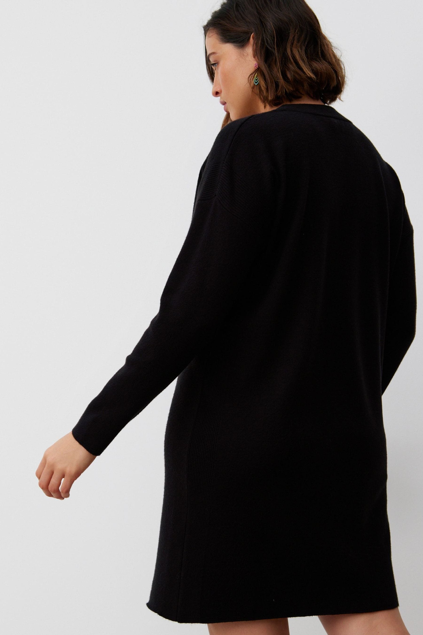 Buy Oliver Bonas Black Mini Knitted Jumper Dress from Next Luxembourg