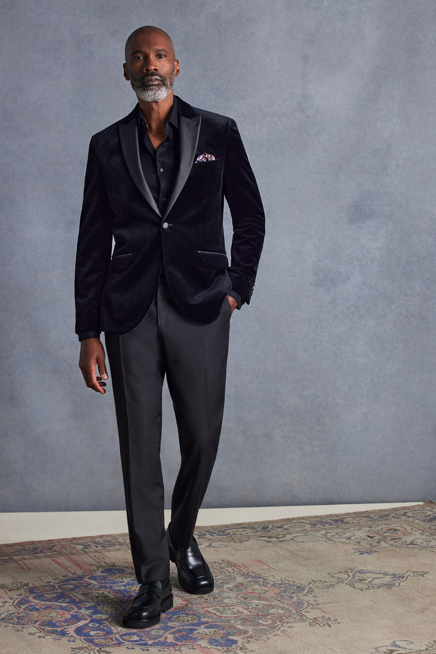 Next black velvet blazer deals