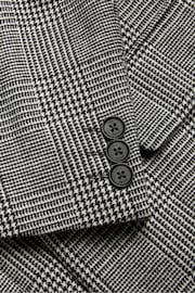 Ted Baker Grey Raydash Wool Blend Check Overcoat - Image 7 of 7