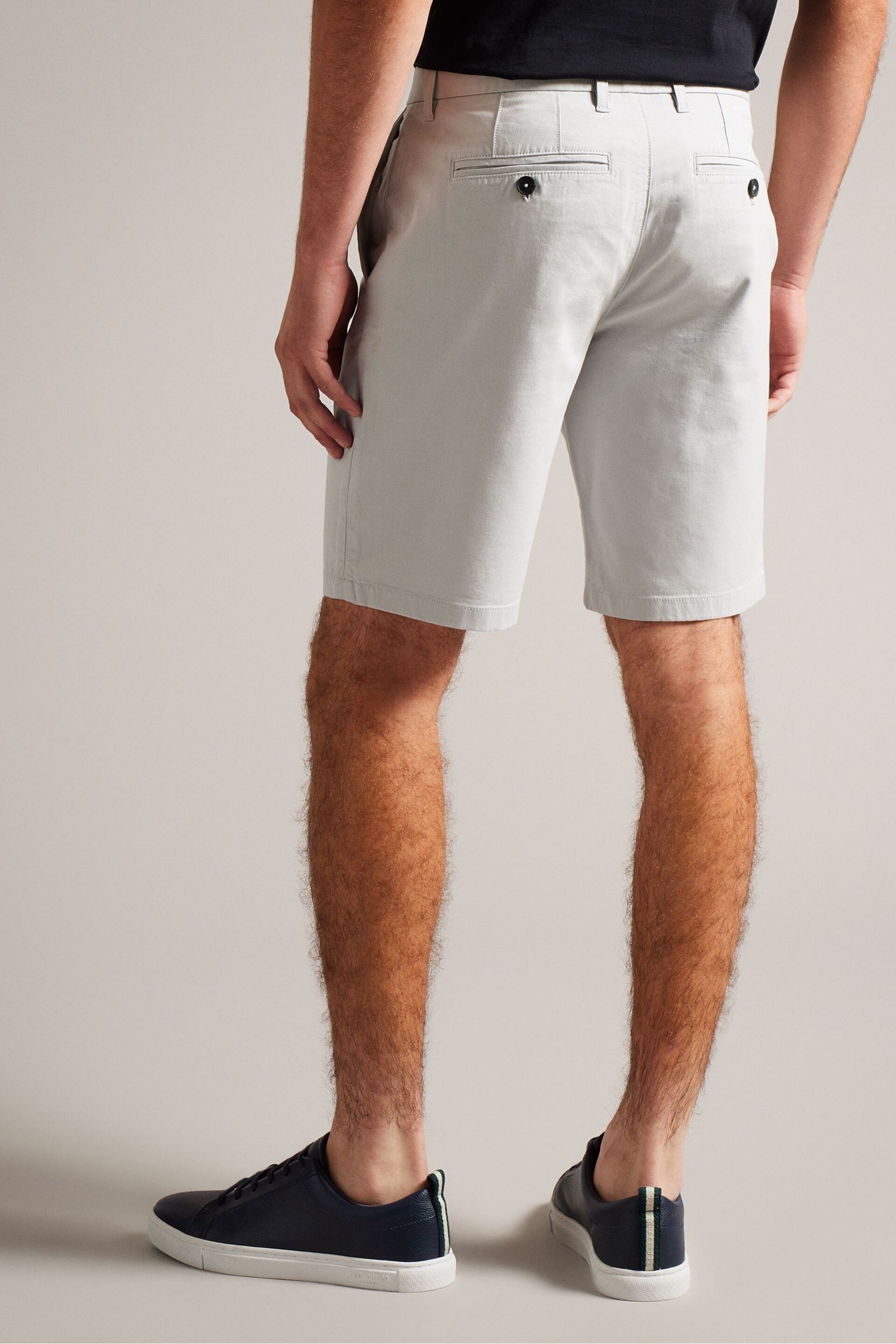 Ted Baker Grey Alscot Chino Shorts - Image 2 of 5