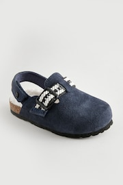 Baker by Ted Baker Boys Navy Clogs Mules Slippers - Image 3 of 7