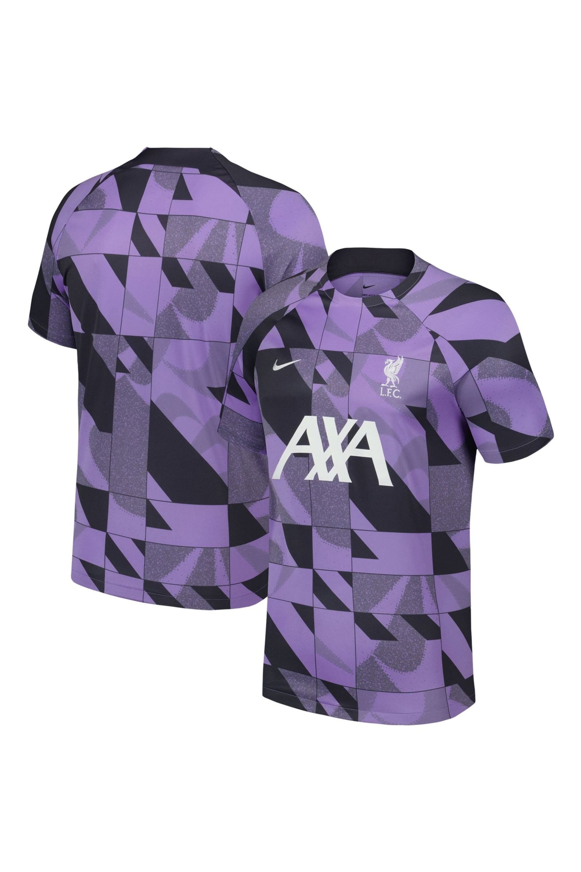 Nike Purple Liverpool Academy Pro Pre Match FootBall Shirt - Image 1 of 4