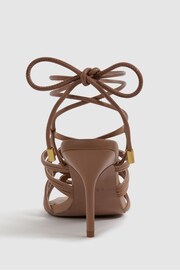 Reiss Nude Keira Strappy Open Toe Heeled Sandals - Image 5 of 5