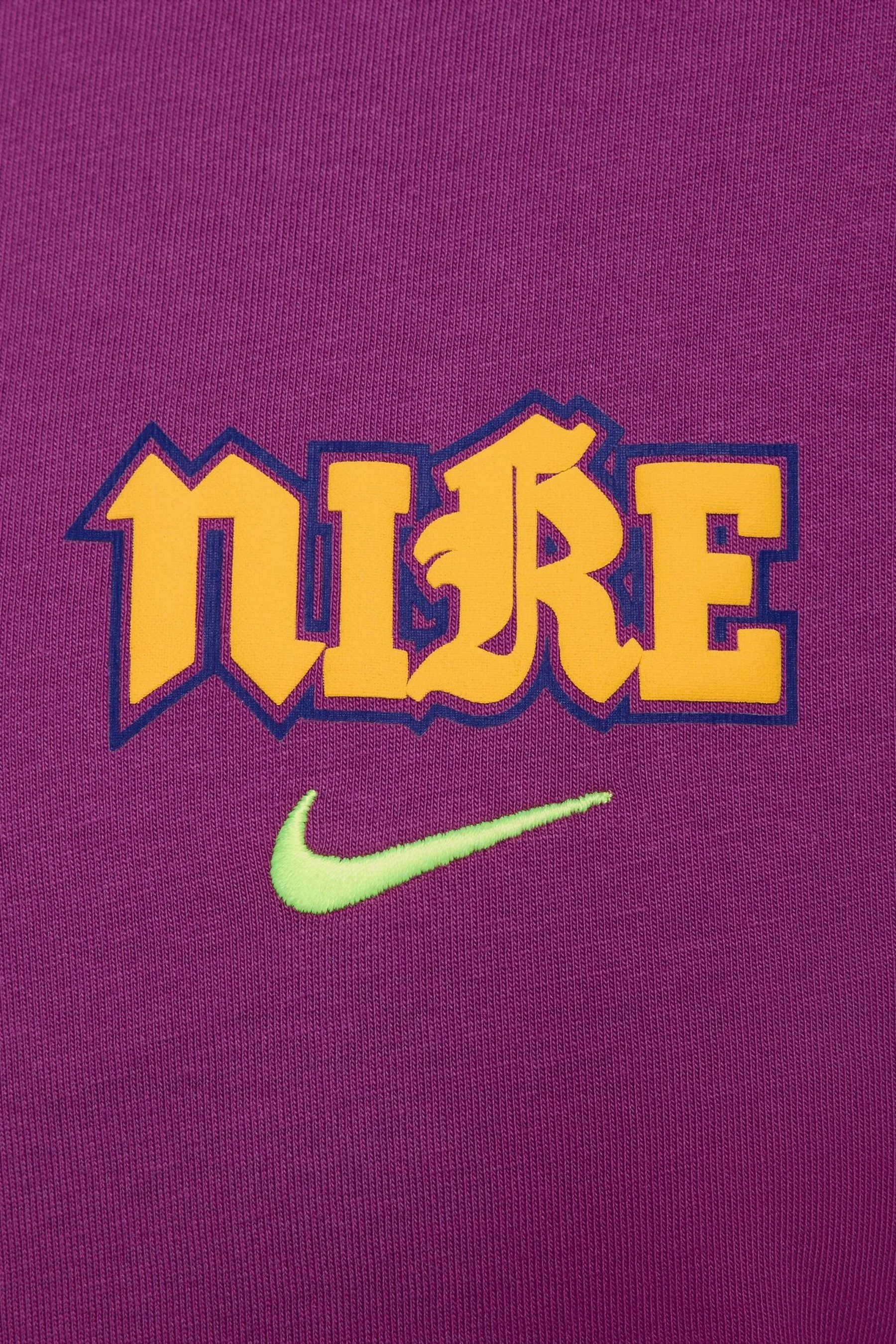 Buy Nike Purple Swoosh Back Graphic Printed 100 Cotton T Shirt from the Next UK online shop