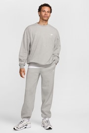 Nike Grey Club Fleece Bungee Joggers - Image 9 of 15