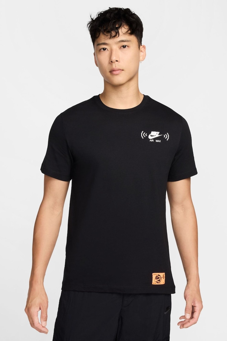 Nike Black Back Graphic Printed T-Shirt - Image 1 of 6