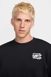 Nike Black Club Printed Graphic Sweatshirt - Image 4 of 7