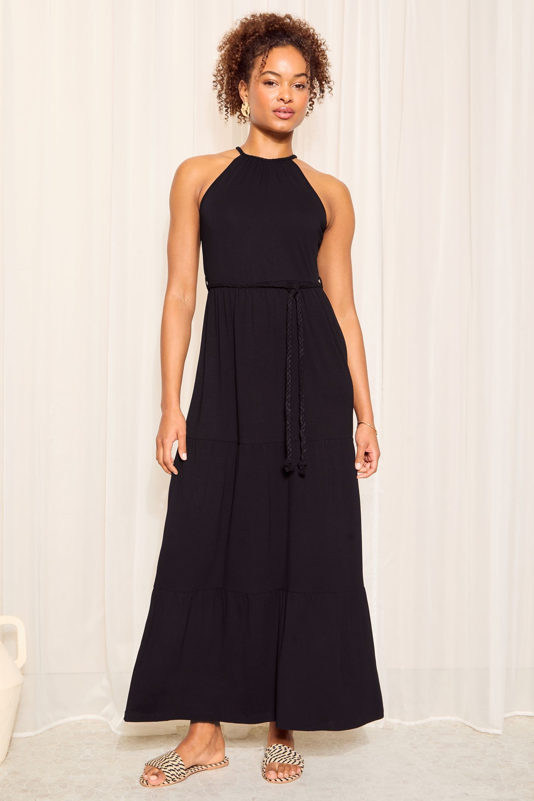 Halter neck jersey dress hotsell