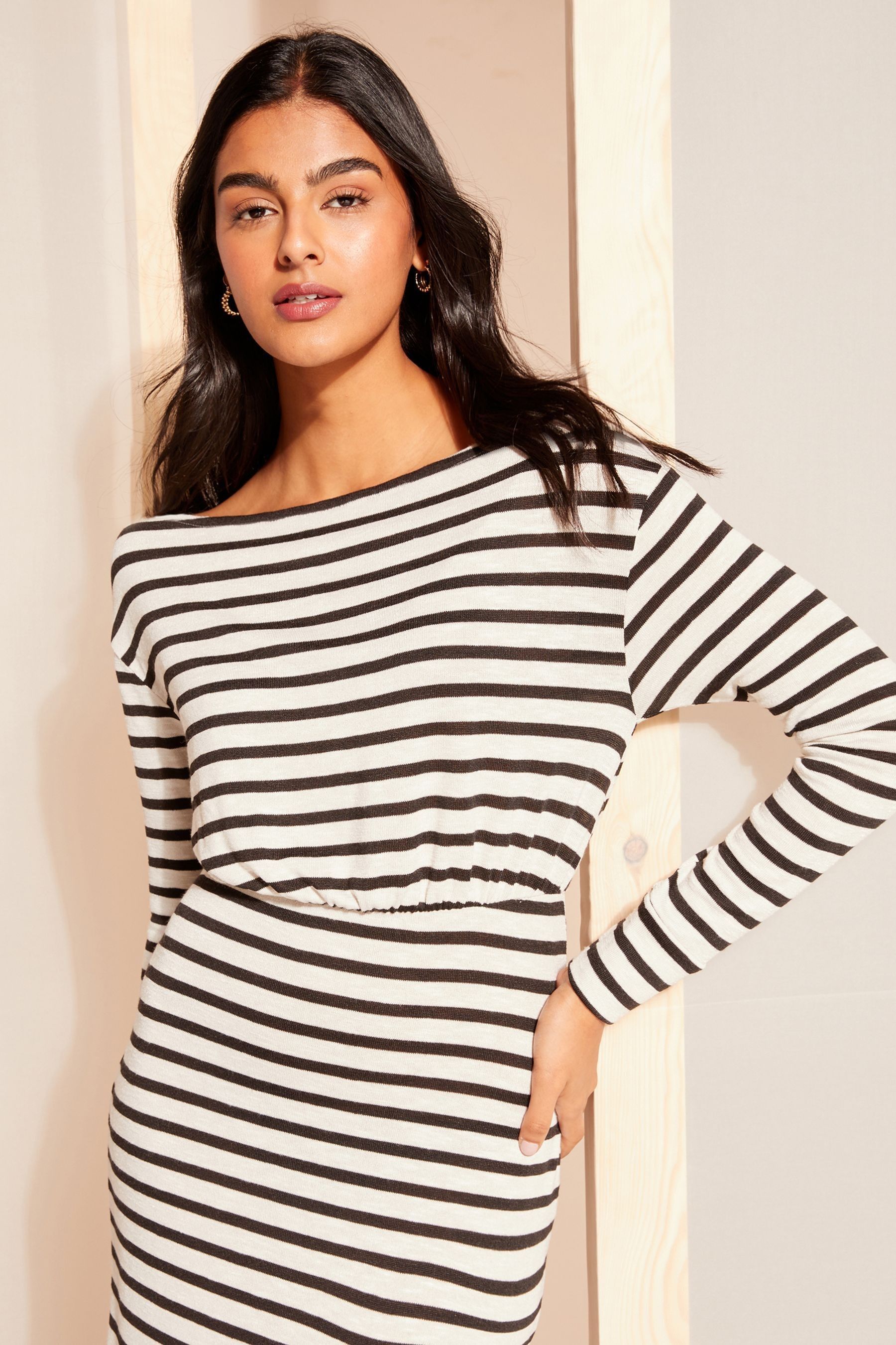 Buy Friends Like These White Jersey Slash Neck Midi Dress from Next Malta