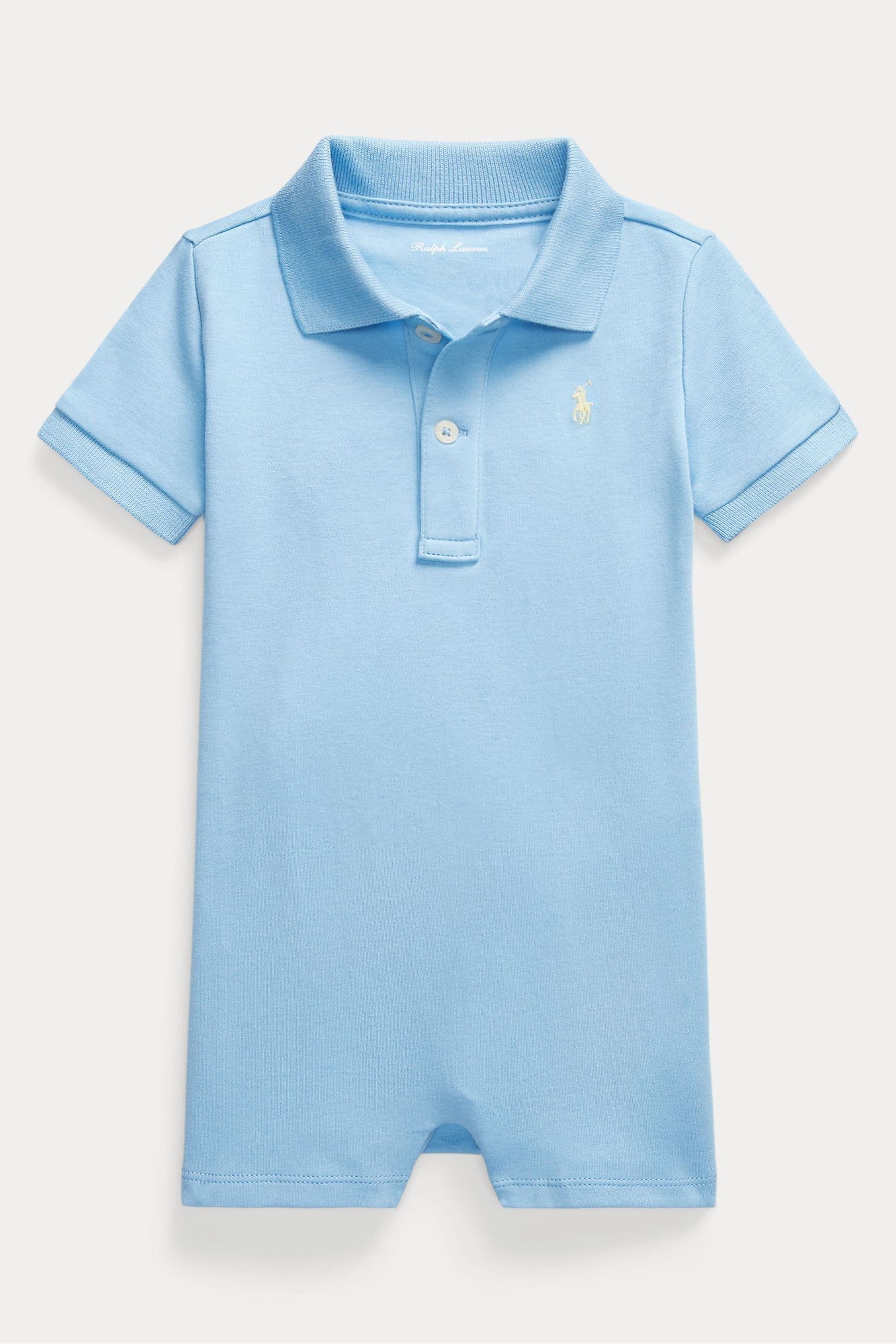 Buy Barboteuse Polo Ralph Lauren polo en coton bleu bebe from Next Luxembourg