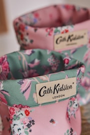 Cath Kidston Set of 2 Green/Pink Floral Reversible Storage Bags - Image 5 of 7