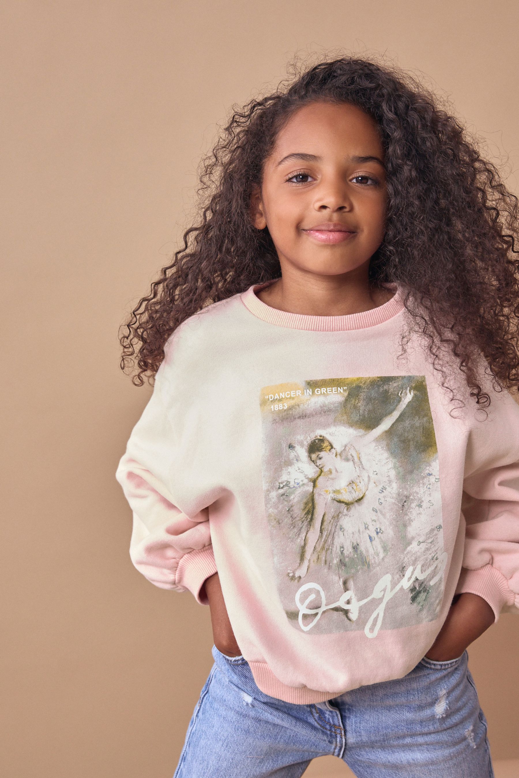 Buy Pink Edgar Degas License Ballet Sweatshirt 3 16yrs from the Next UK online shop