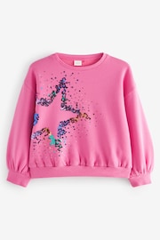 Pink Sequin Star Sweatshirt (3-16yrs) - Image 5 of 7