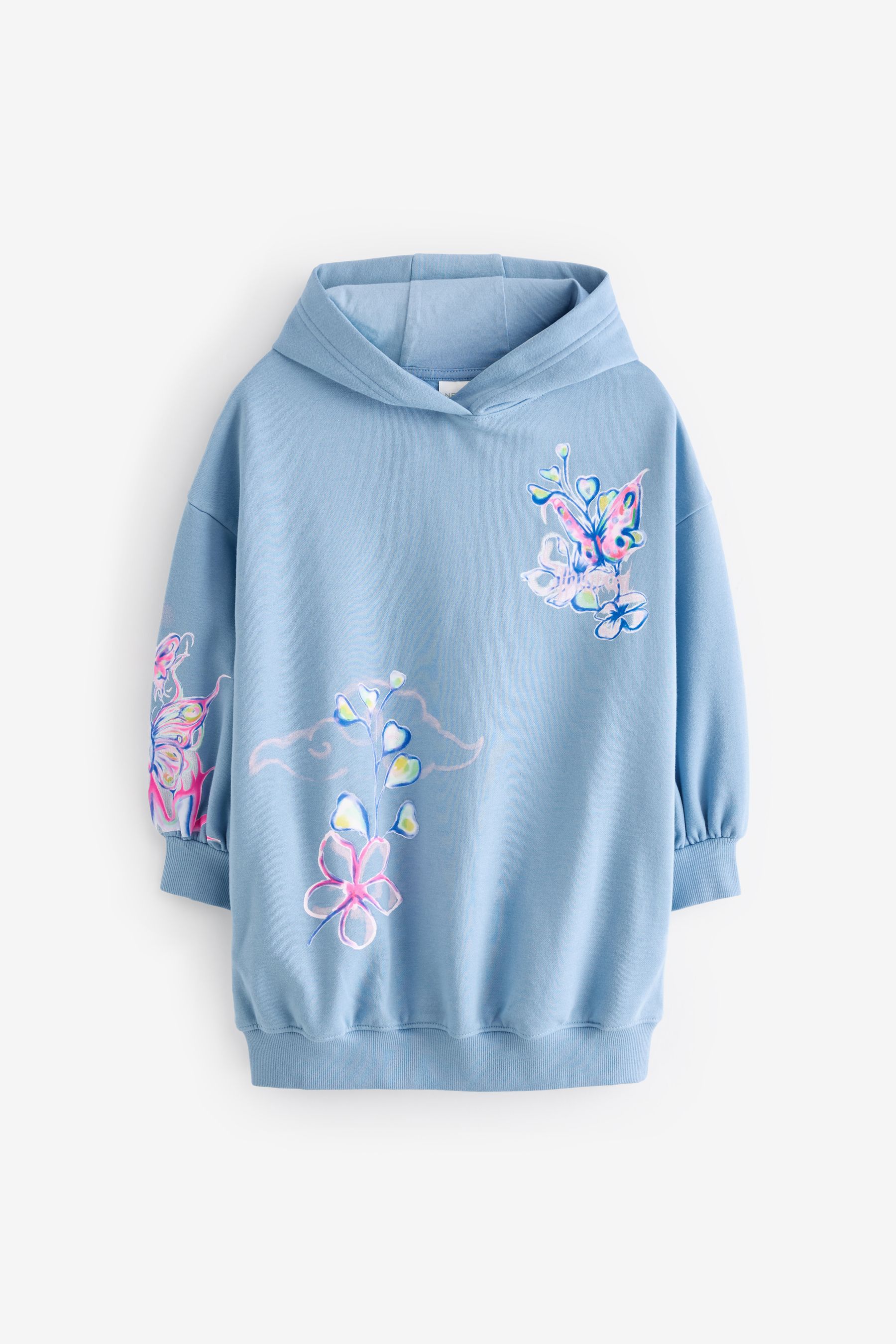 Baby blue butterfly hoodie on sale