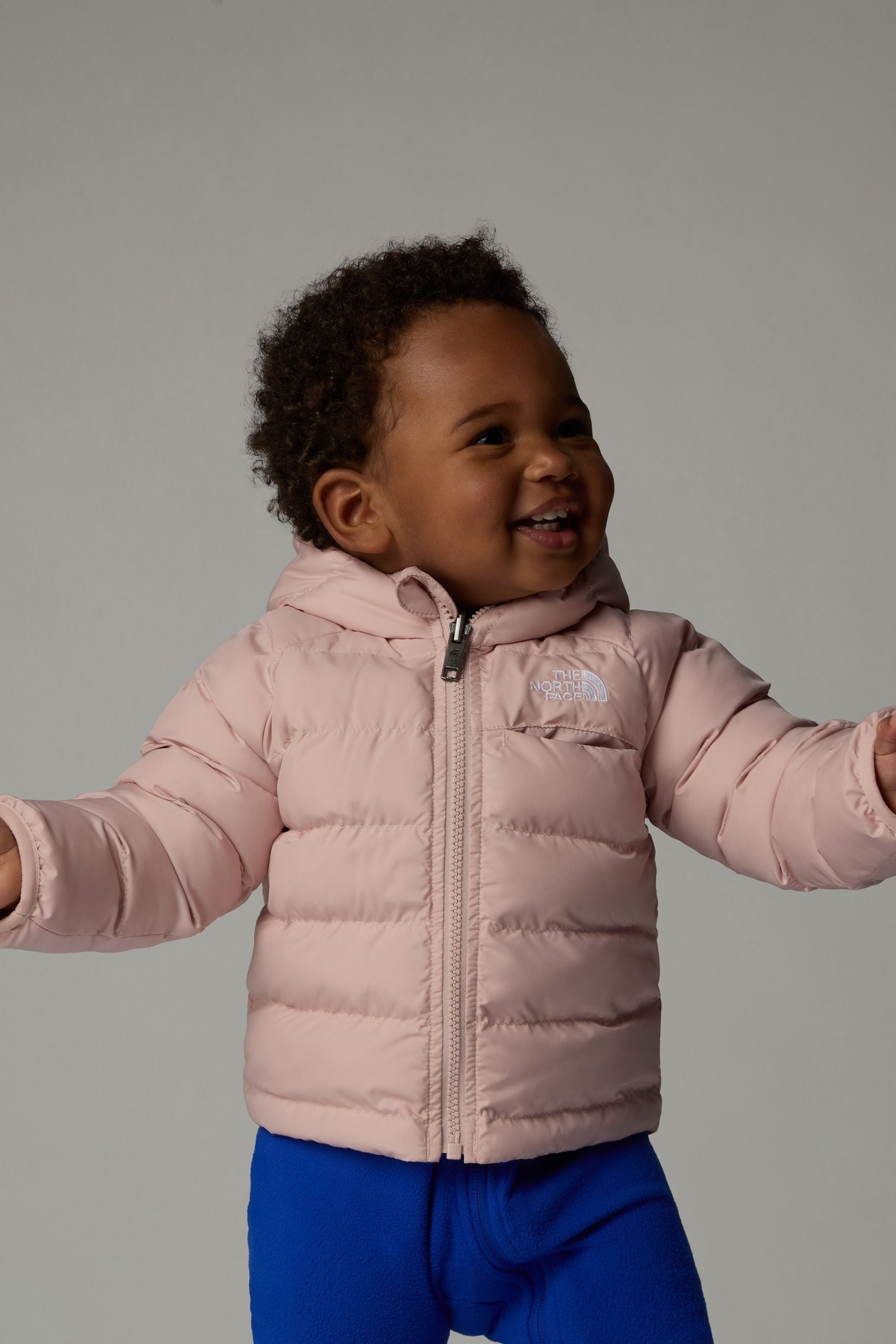 Buy The North Face Pink Baby Reversible Perrito Hooded Jacket from Next Australia