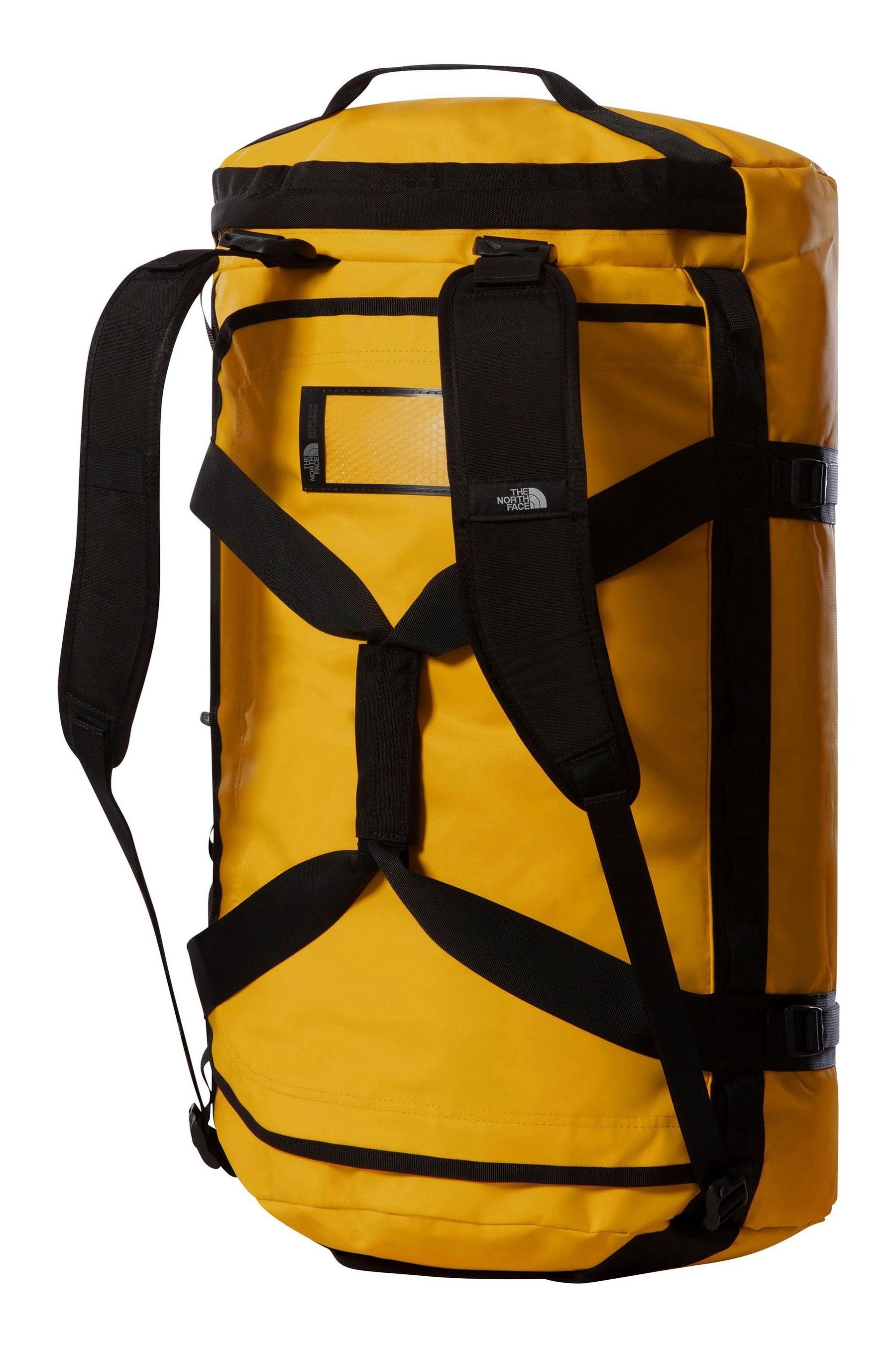 North face yellow duffel bag store