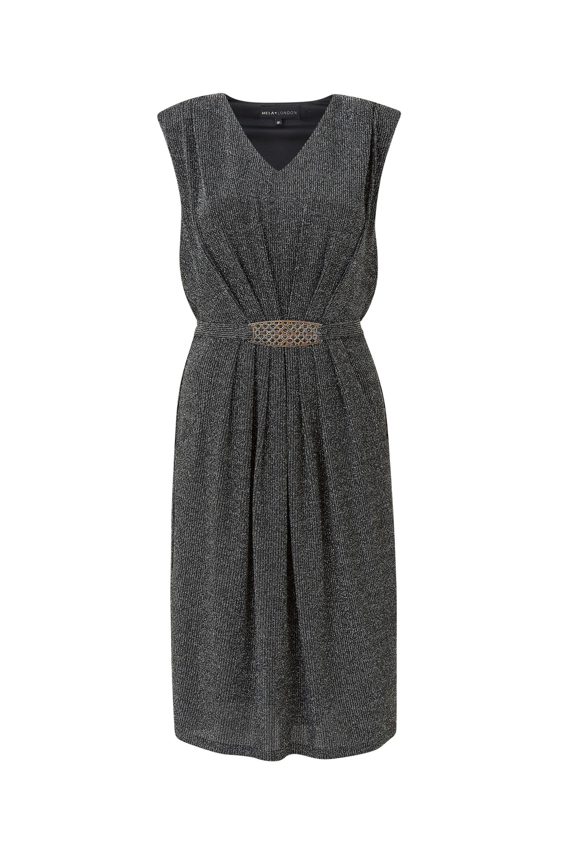 Mela Silver Belted Bodycon Dress - Image 4 of 4