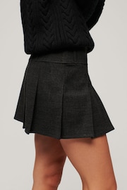 Superdry Grey Low Rise Pleated Mini Skirt - Image 3 of 5
