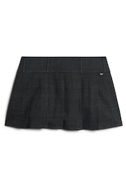 Superdry Grey Low Rise Pleated Mini Skirt - Image 4 of 5