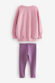 Berry Red Oversized Sweatshirt And Leggings Set (3-16yrs) - Image 5 of 7