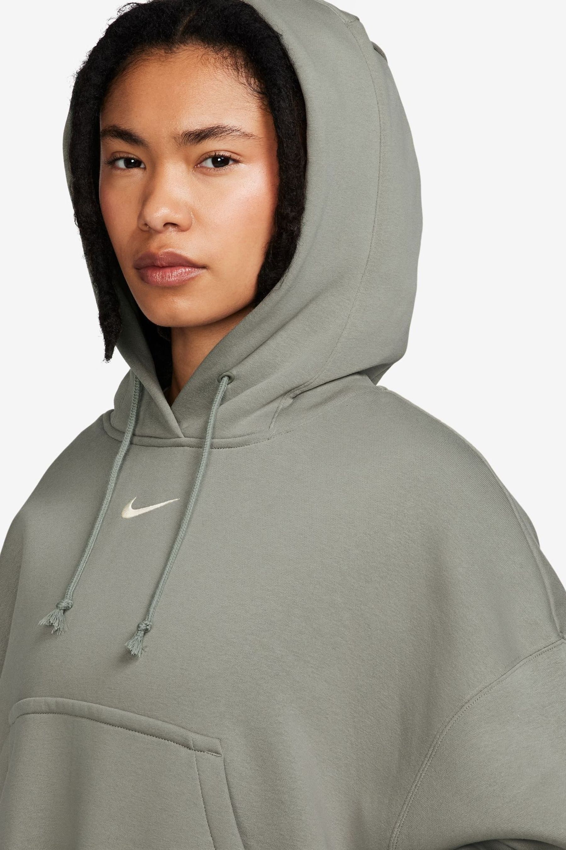 Khaki green nike hoodie top