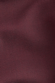 Burgundy Red Slim Fit Single Cuff Easy Care Textured Shirt - Image 4 of 4