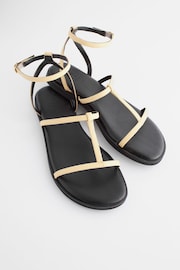 Light Yellow Regular/Wide Fit Forever Comfort® T-Bar Sandals - Image 4 of 5