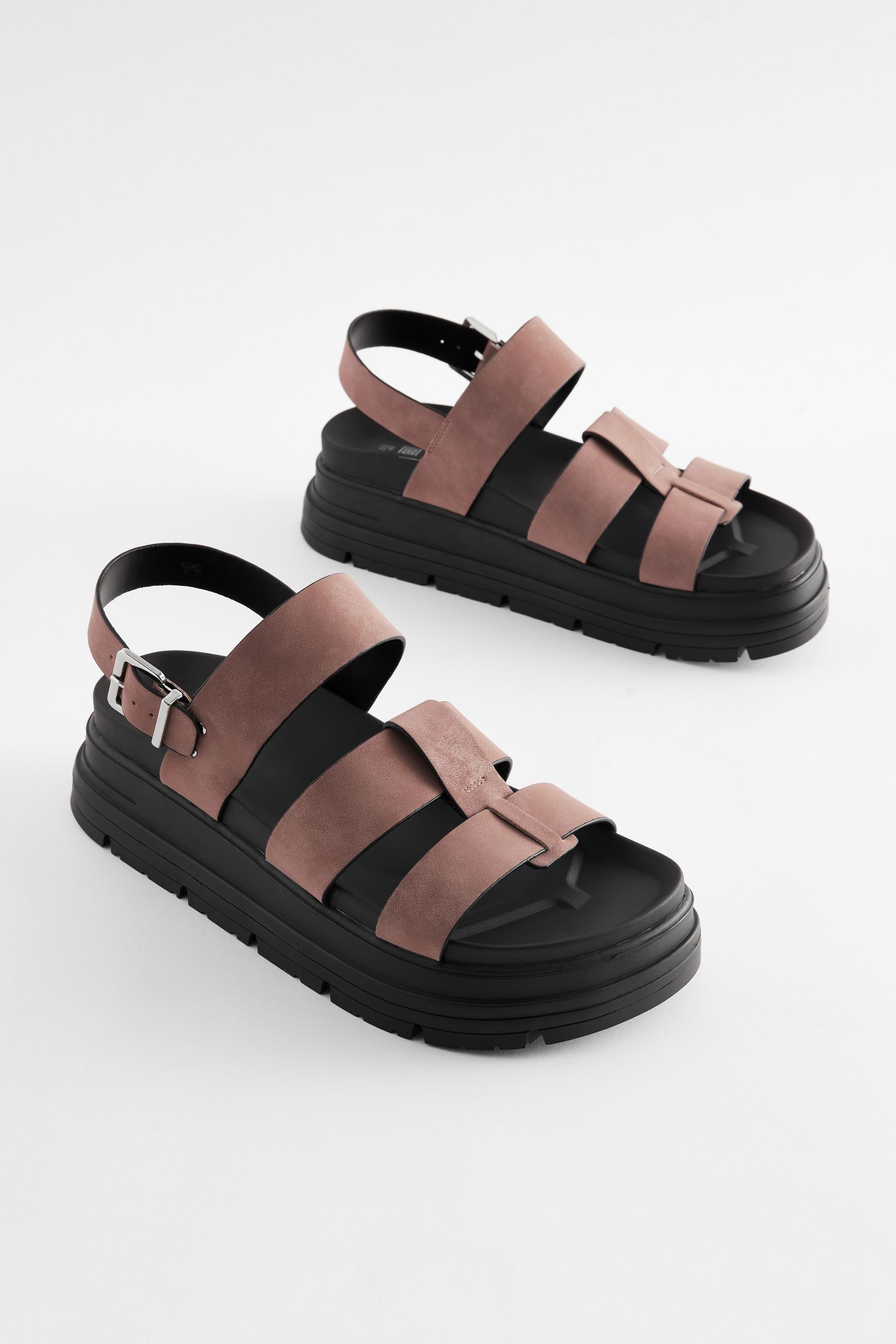 Wide Fit Gladiator Chunky Platform Sandals