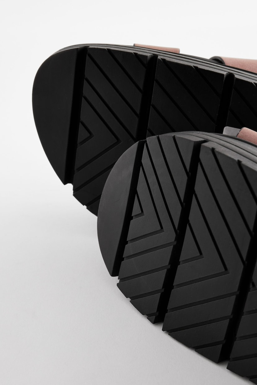 Pale Pink Regular/Wide Fit Gladiator Chunky Platform Sandals - Image 8 of 8