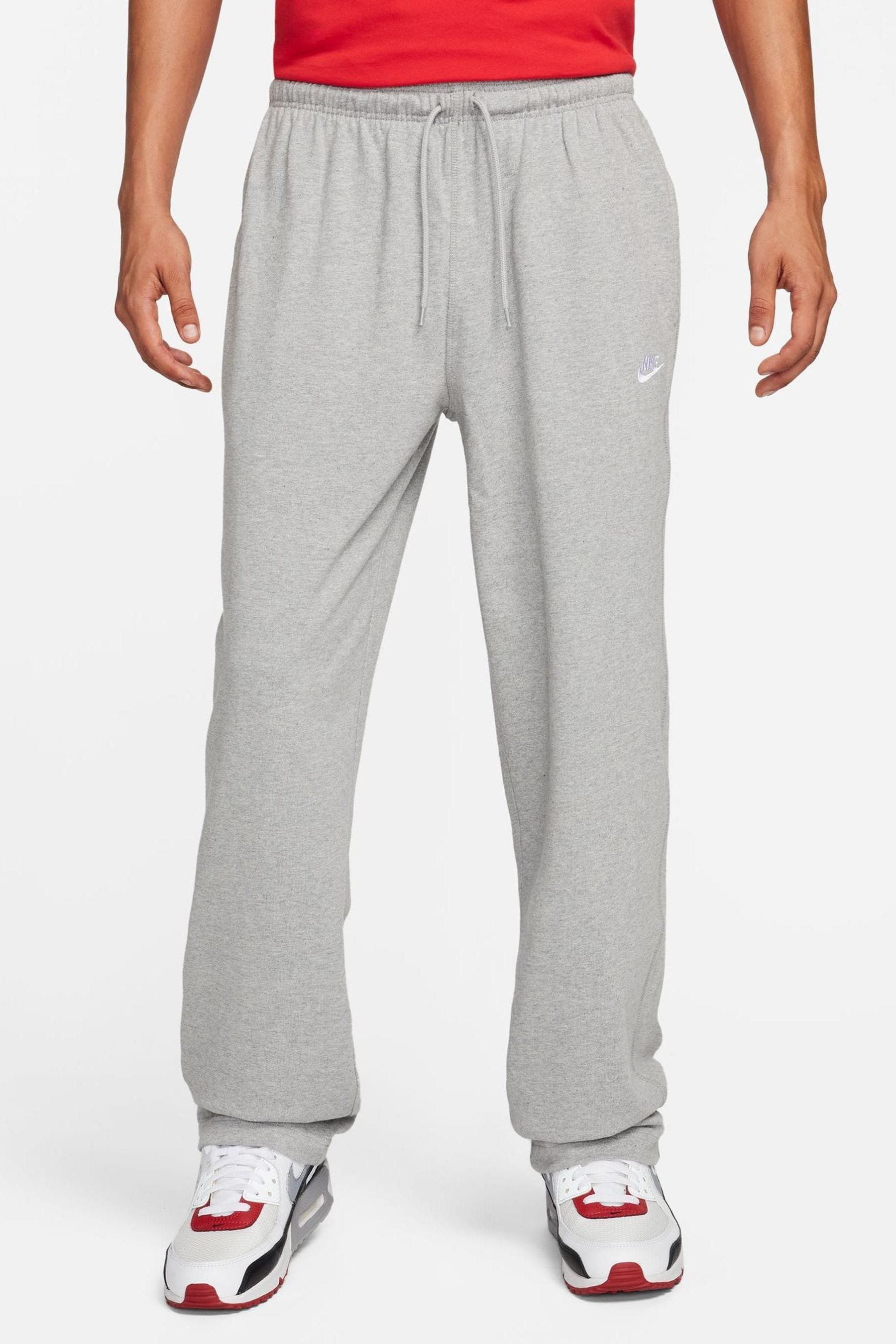 Buy Nike Grey Sportswear Club Knit Open Hem 100 Cotton Joggers from the Next UK online shop