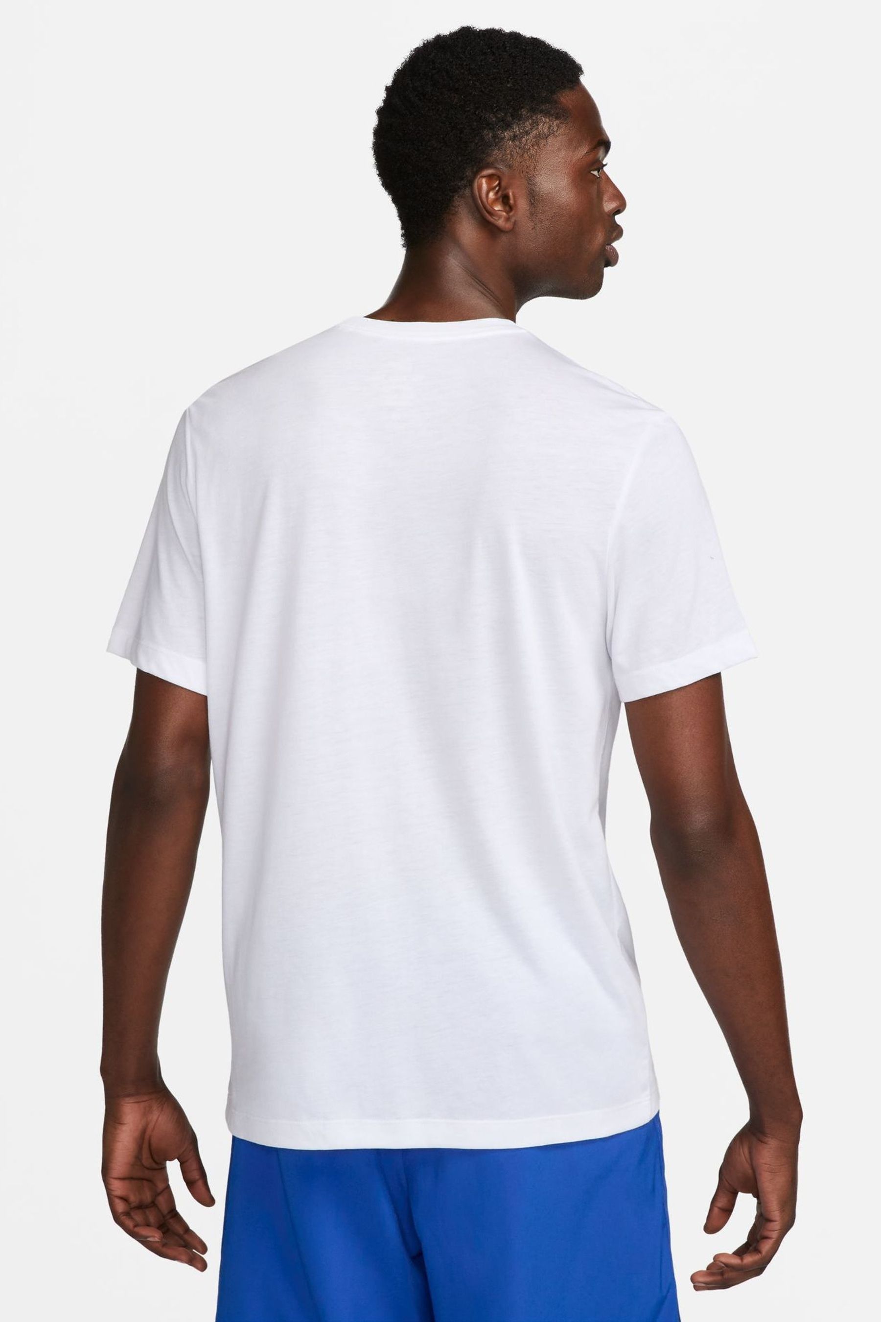 Buy Nike White Dri FIT Training T Shirt from Next Luxembourg