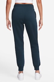 Nike Navy Phoenix Fleece Mid-Rise Joggers - Image 2 of 3