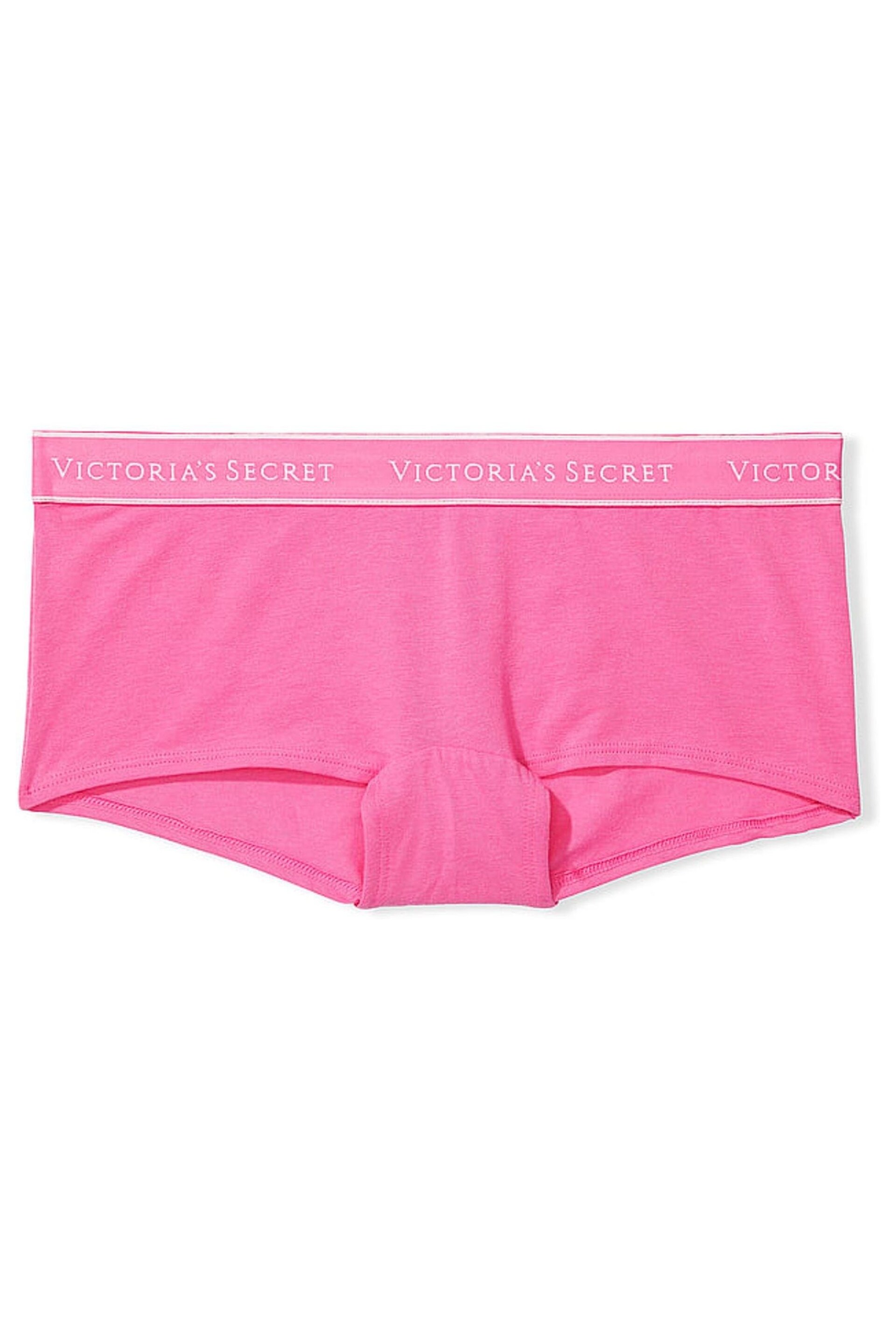 Victoria's Secret Hollywood Pink Short Logo Knickers - Image 3 of 3