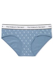 Victoria's Secret Faded Denim Blue Diamond Logo Hipster Logo Knickers - Image 3 of 3