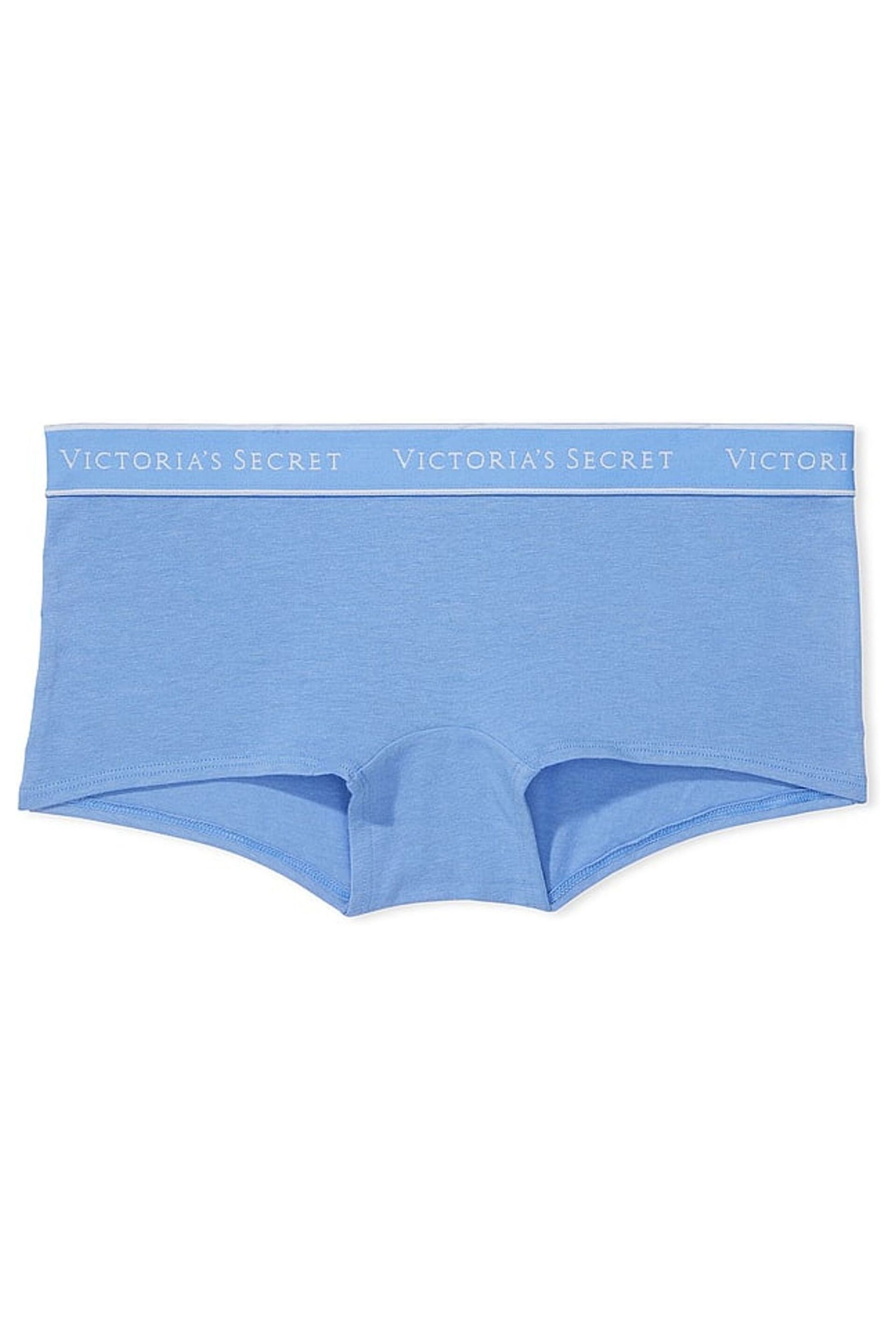 Victoria's Secret Blue Bonnet Short Logo Knickers - Image 3 of 3