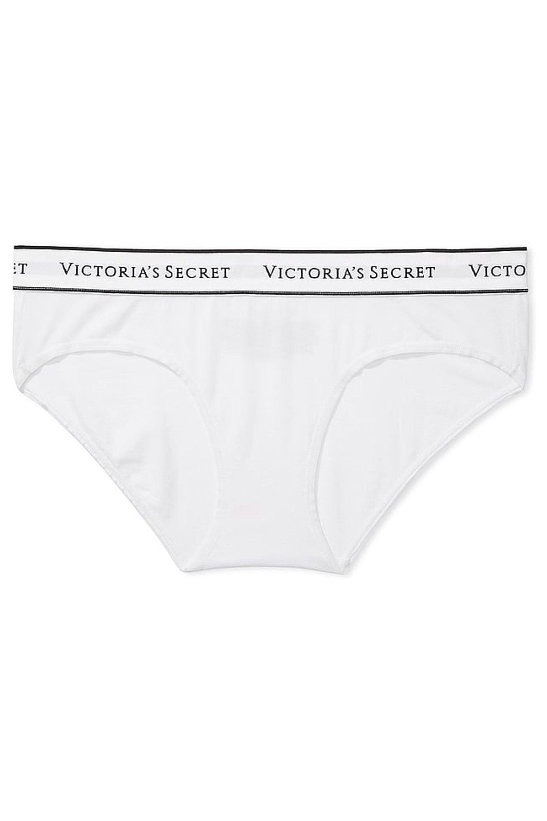 Victoria's Secret White Logo Hipster Knickers - Image 3 of 3