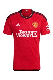 adidas Red Manchester United EPL Home Shirt 2023-24 - Garnacho 17 - Image 2 of 3