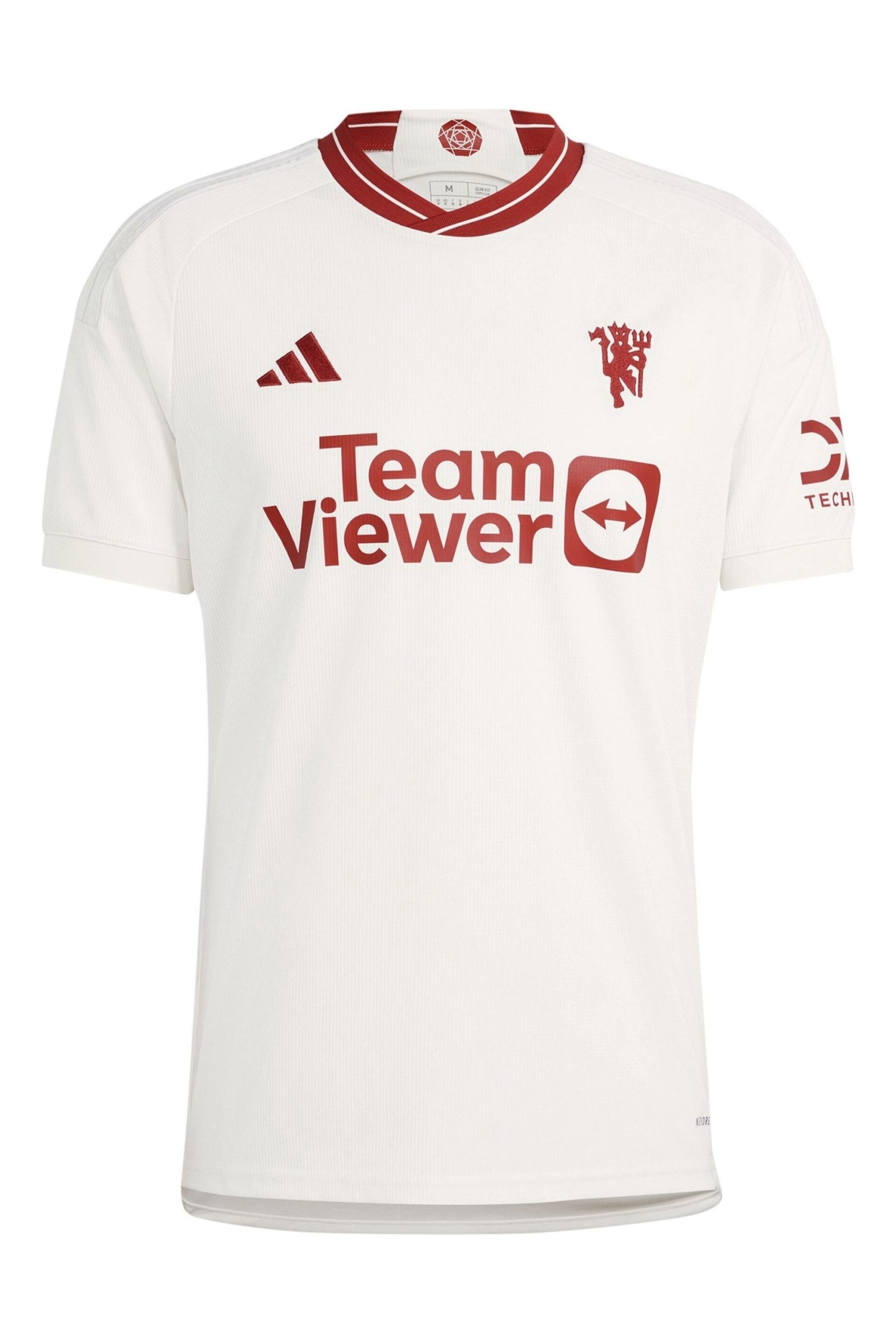 adidas White Manchester United EPL Third Shirt 2023-24 - Hojlund 11 - Image 2 of 3