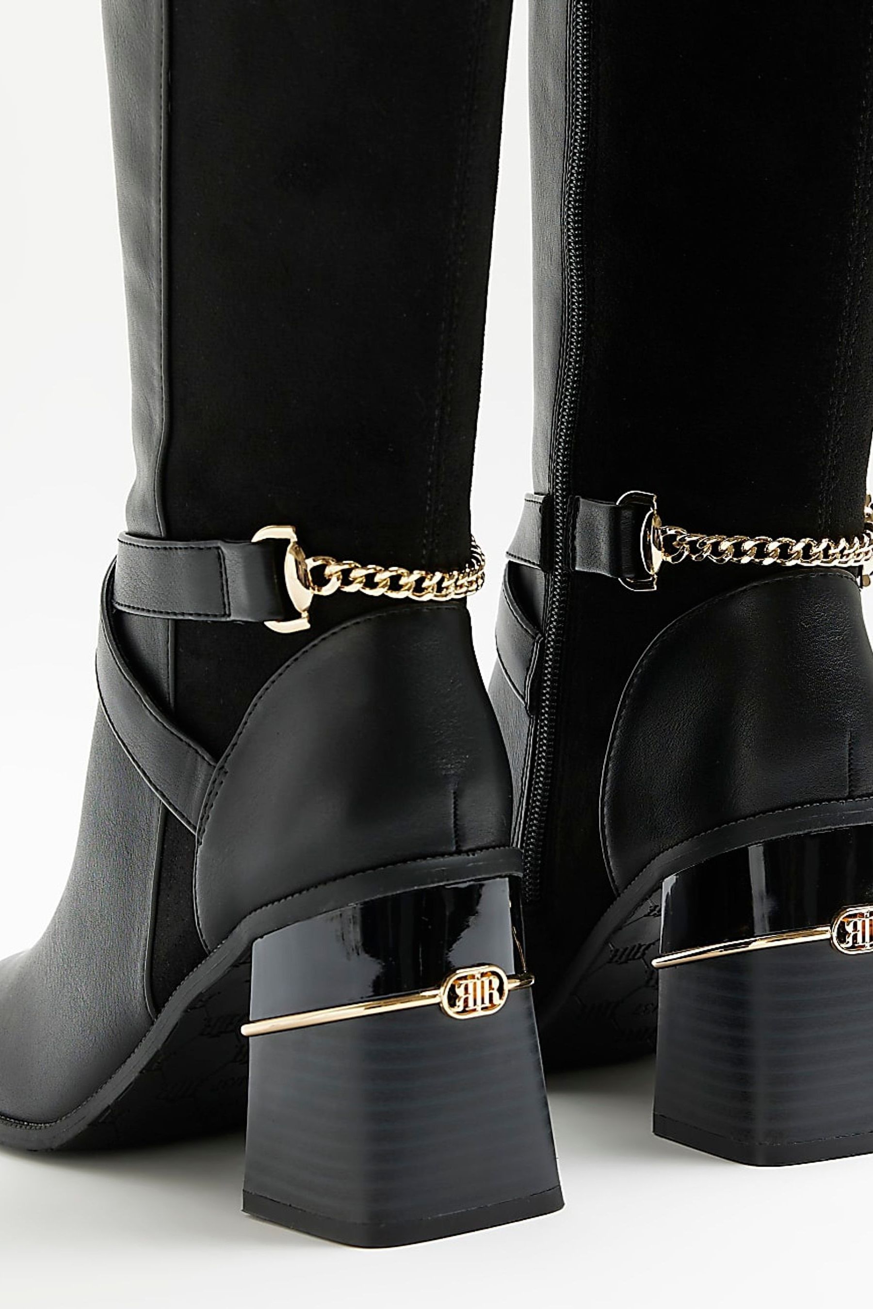 River island high boots best sale